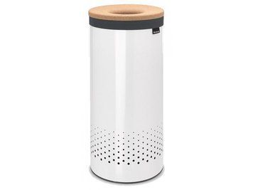 Бак для білизни Brabantia з корковою кришкою, 35 л, білий (104367)