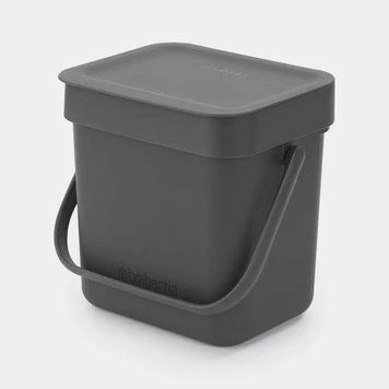 Відро для сміття Sort&Go Brabantia, 3 л, сірий (209888)