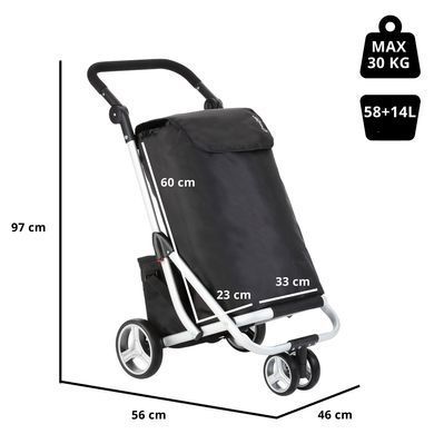 Сумка-візок ShoppingCruiser 3 Wheels Black (604349)