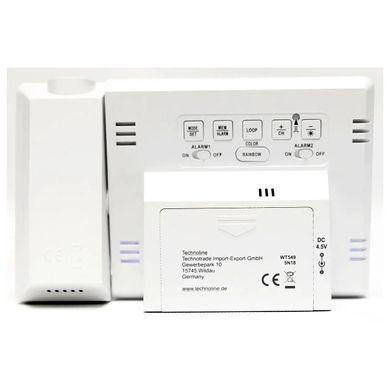 Годинник проекційний Technoline WT549 White (WT549)