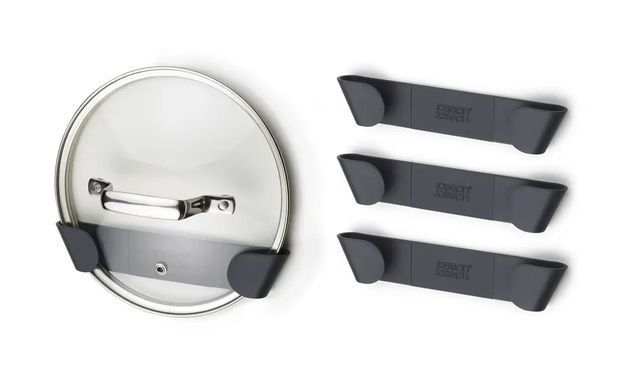 Набір тримачів для посуду у шафі Joseph Joseph CLEANING & ORGANISATION, 3,7 x 19 x 2,3 см, сірий, 85149