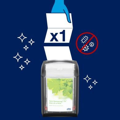 Переносний диспенсер Tork Xpressnap Fit для барних серветок, чорний, на 168 серветок