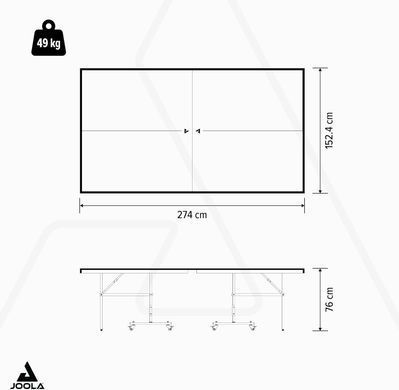 Тенісний стіл Joola Outdoor J100A Grey (11647)