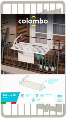 Сушарка для білизни навісна Colombo Balcony 10 Resina (ST988)