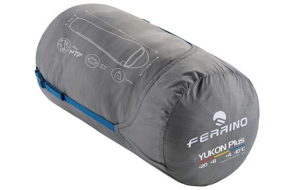 Спальний мішок Ferrino Yukon Plus +4&deg;C Blue Right (86357NBBD)