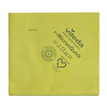 Серветка з мікроволокна Vileda Professional р-МікронКвік для прибирання, жовта, 40x38 см, 1 шт