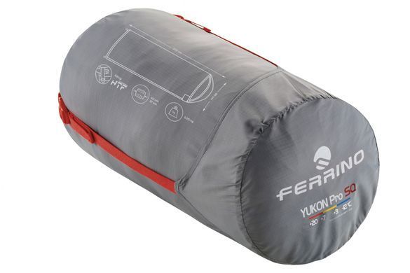 Спальний мішок Ferrino Yukon Pro SQ +3&deg;C Red (86360NRR)