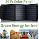Портативний зарядний пристрій сонячна панель Bresser Mobile Solar Charger 40 Watt USB DC (3810040)