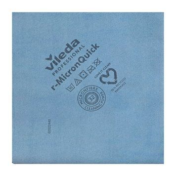 Серветка з мікроволокна Vileda Professional р-МікронКвік для прибирання, синя, 40x38 см, 1 шт