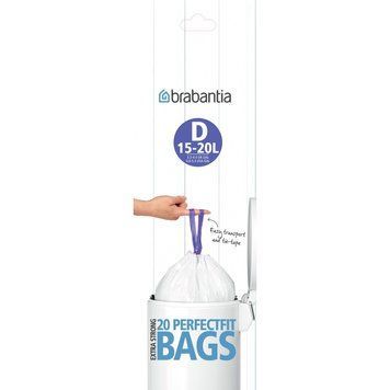 Набір пакетів для сміття Brabantia 15/20 л, 20 шт. (246760)