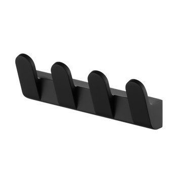 Гачки для рушників, 4 гачки FUTURA Black (02952)