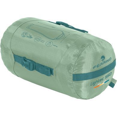 Спальний мішок Ferrino Lightec 550 +20 &deg; C Green (86153QVV)