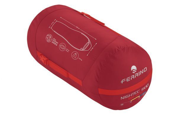 Спальний мішок Ferrino Nightec Lite Pro 600M -3&deg;C Red (86708NRR)