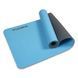 Килимок спортивний Toorx Yoga Professional TPE 183 х 60 х 0,6 см для йоги та фітнесу Azzurro/Antracite (MAT-183)