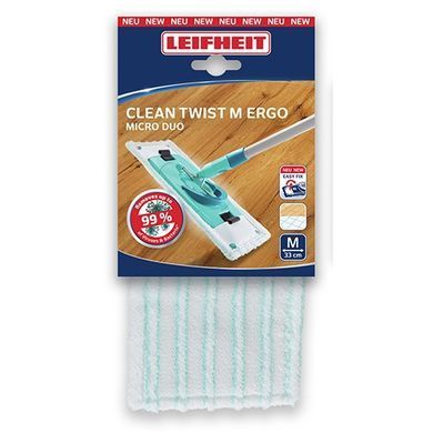 Губка для швабрі Leifheit Clean Twist M Ergo micro duo (52123)