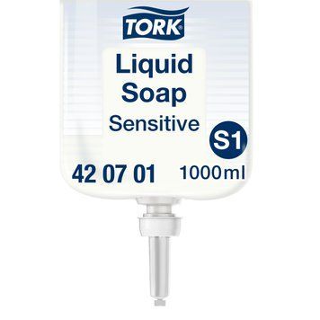 Рідке мило для рук Tork Sensitive Premium, дуже м'яке, без запаху і барвників, 1 л, &asymp; 1000 порцій