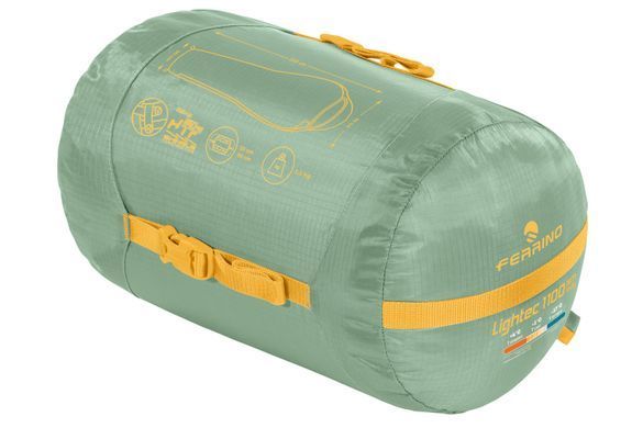 Спальний мішок Ferrino Lightec SM 1100 Lady -3&deg;C Green (86649QVV)