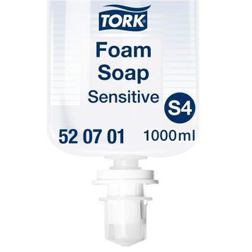 Мило-піна для рук Tork Sensitive Premium, дуже м'яке, без запаху і барвників, 1 л, &asymp; 2500 порцій