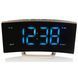 Годинник настільний з радіо Technoline WT460 Blue LED Black/Silver (WT460 blaue LED)