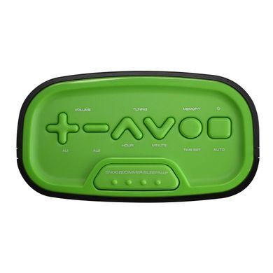 Годинник настільний з радіо Technoline WT465 Black/Green (WT465 grun)