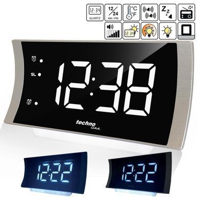 Годинник настільний з радіо Technoline WT494 Silver (WT494)