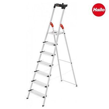Драбина алюмінієва Hailo L80 COMFORTLINE, 7 ступенів (8040707)