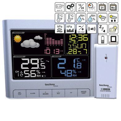 Метеостанція Technoline WS6449 Silver (WS6449)