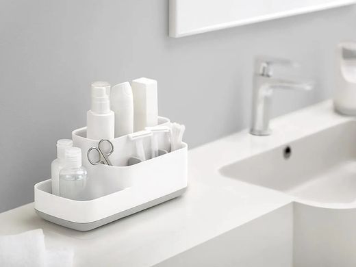 Органайзер пластиковий для ванної Joseph Joseph BATHROOM, 24,9 х11, 9х11, 6 см, сірий (70513)