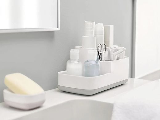 Органайзер пластиковий для ванної Joseph Joseph BATHROOM, 24,9 х11, 9х11, 6 см, сірий (70513)