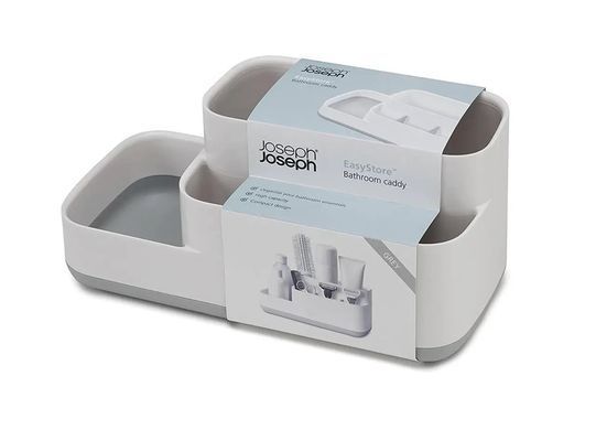 Органайзер пластиковий для ванної Joseph Joseph BATHROOM, 24,9 х11, 9х11, 6 см, сірий (70513)