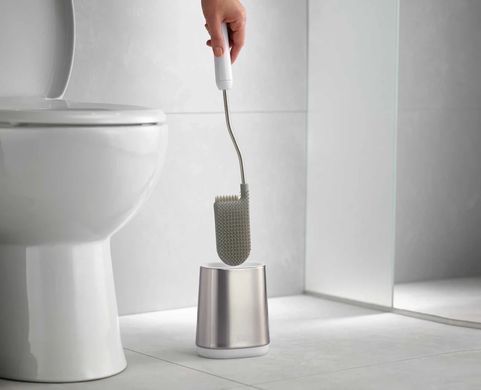 Йоржик туалетний з тримачем Joseph Joseph BATHROOM, білий (70561)