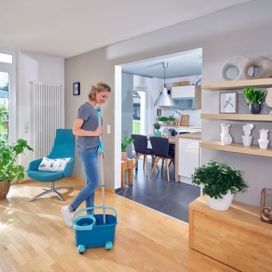 Набір для прибирання Leifheit Clean Twist Disc Mop Ergo Mobile Відро зі шваброю (52102)