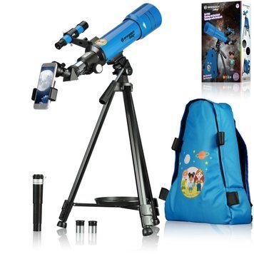 Телескоп Bresser Junior 70/400 Blue із адаптером для смартфона + рюкзак (8850610WX)