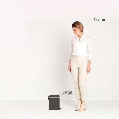 Бак для сміття Brabantia PEDAL BIN NEWICON, об'єм 5 л, бежевий (149900)