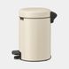 Бак для сміття Brabantia PEDAL BIN NEWICON, об'єм 5 л, бежевий (149900)