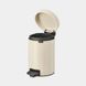 Бак для сміття Brabantia PEDAL BIN NEWICON, об'єм 5 л, бежевий (149900)