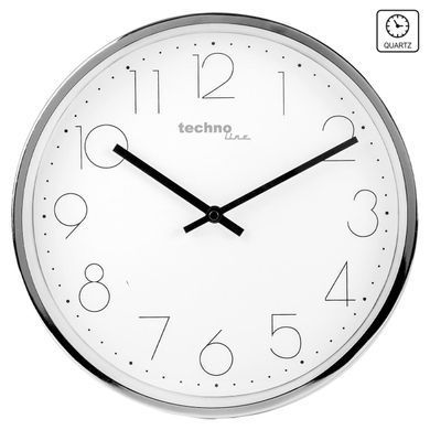 Настінний годинник Technoline WT7210 White/Silver (WT7210)