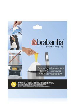 Набір пакетів для сміття Brabantia (3 л), "А", 60 шт. (348983)