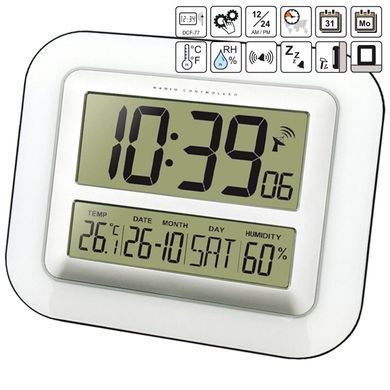 Настінний годинник Technoline WS8006 Silver (WS8006)
