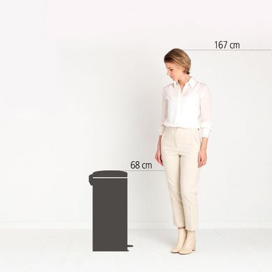 Бак для сміття Brabantia PEDAL BIN, об'єм 30 л, бежевий (149962)