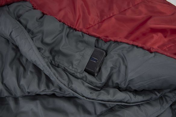 Спальний мішок High Peak TR 300/0&deg;C Dark Red/Grey Left (23066)