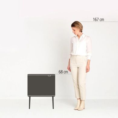 Бак для сміття Brabantia TOUCH BIN BO SOFT, об'єм 11л+23л, бежевий (201585)