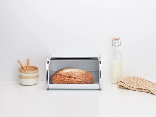 Хлібниця з висувною кришкою Brabantia, 17,3 х 26,5 х 31,6 см, білий (306044)