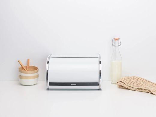 Хлібниця з висувною кришкою Brabantia, 17,3 х 26,5 х 31,6 см, білий (306044)