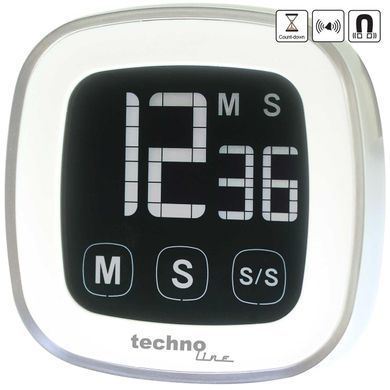 Таймер кухонний Technoline KT400 Magnetic Touchscreen White (KT400)