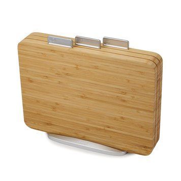 Набір: 3 дерев'яні дошки з підставкою Joseph Joseph CHOPPING BOARDS, 35х29,5 см, бежевий (60141)