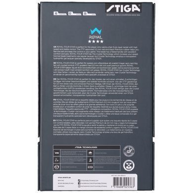 Ракетка для настільного тенісу Stiga Royal Crystal 4 Star FL (1214-2818-01)