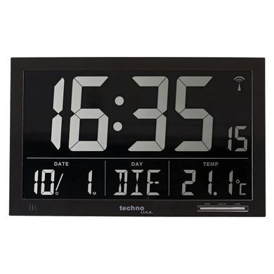 Настінний годинник Technoline WS8007 Black (WS8007)