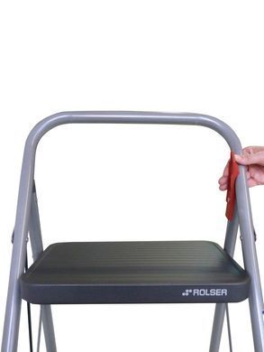 Драбина Rolser Taburete M/11 UNE 3 щаблі Antracita (MET004-1021)
