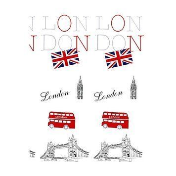Шторка для ванної TXT LONDON multi +кільця (06870)